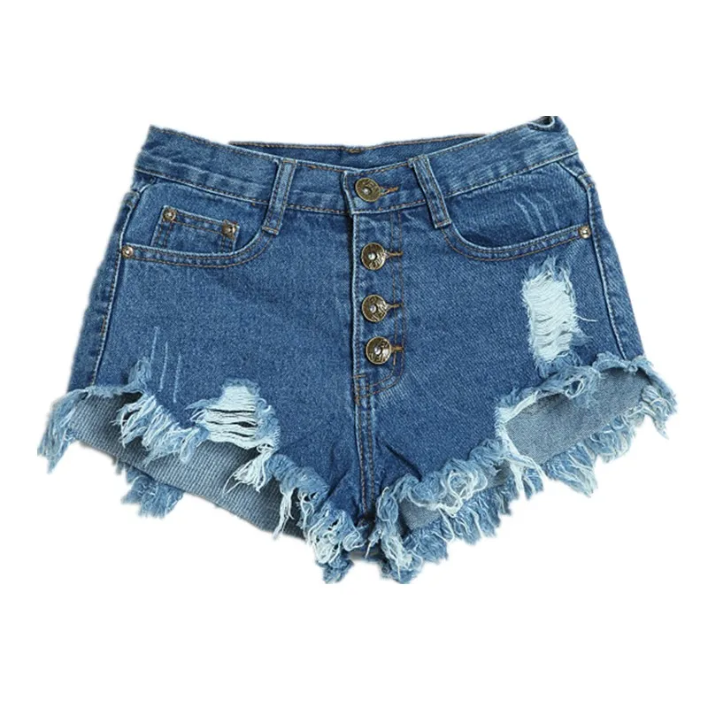 Женские Модные крутые Рваные джинсовые шорты летние женские стильные потертые с