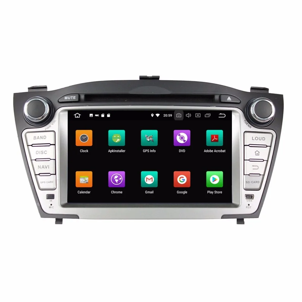 Восьмиядерный 7 'Ǝ ядер Android 9 0 автомобильный Радио dvd плеер GPS для Hyundai TUCSON IX35 2009