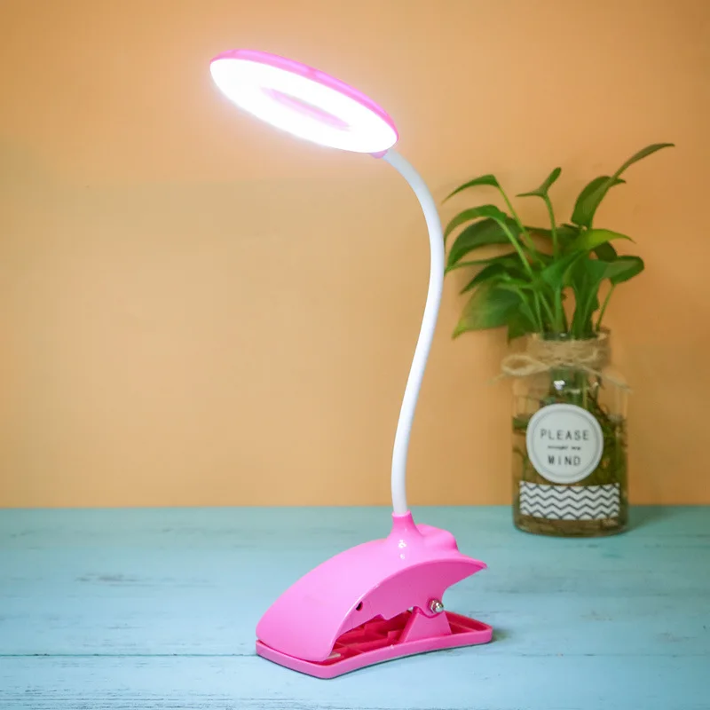 Настольная лампа для книг USB Led электронная книга мини гибкая яркий зажим чтения