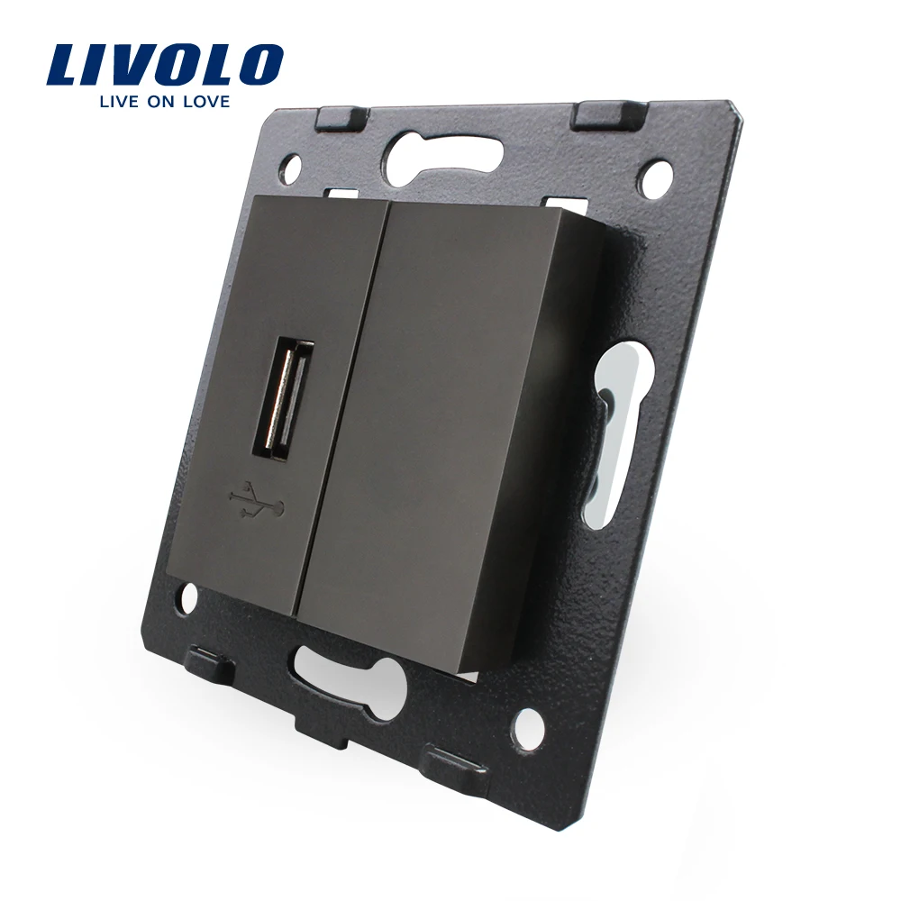 Бесплатная доставка Livolo Белый пластик материалы ЕС стандартный diy запчасти