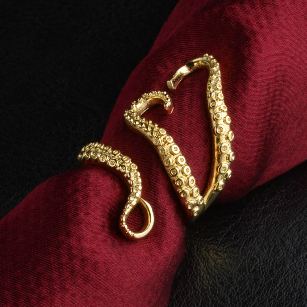 Панк кольцо новый осьминог открытие восьми ловить рыбу личности моды мужской