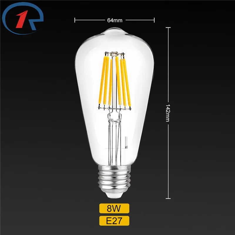 ZjRight mini 8W E27 COB энергосберегающие светодиодные лампы для гостиной спальни дома