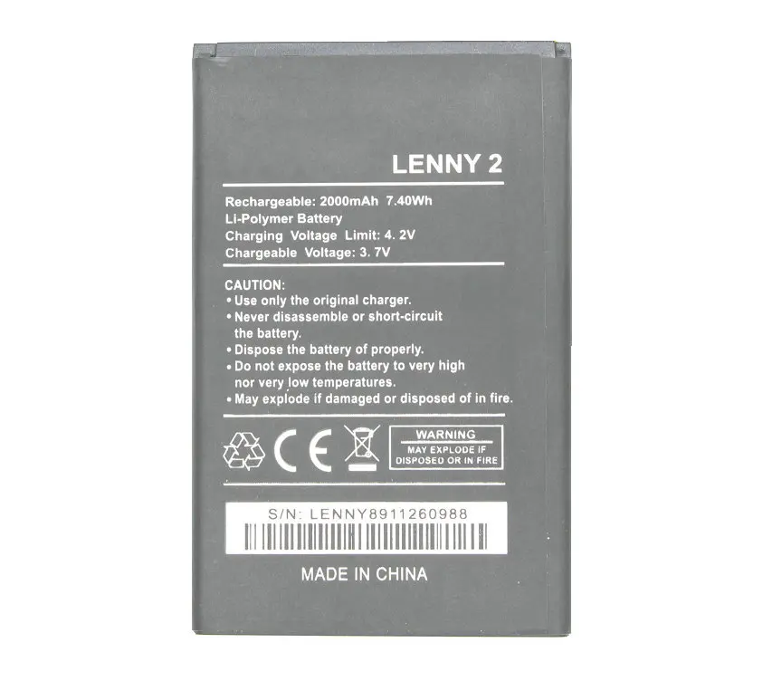 Сменный аккумулятор Ciszean lenny 2 3 7 в 2000 мА · ч 1 шт. | Мобильные телефоны и аксессуары
