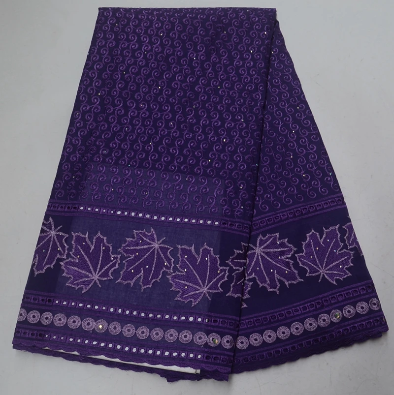 

Wholesale white black embroidery African Swiss voile lace fabric 2019 High quality cotton Nigerian sewing lace