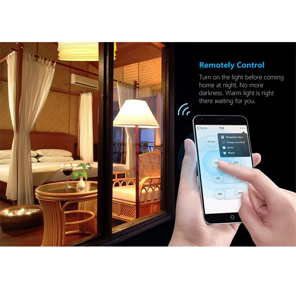 Broadlink TC2 WiFi переключатель 110 В 220 световые переключатели Сенсорная панель стандарт