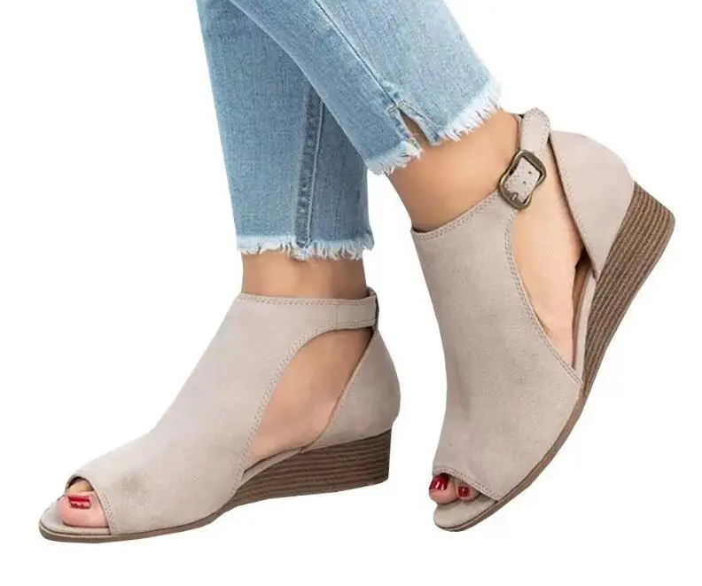 Zapatos mujer; женская обувь на танкетке; chaussure; женские сандалии-гладиаторы; женские летние туфли с открытым носком на массивном среднем каблуке; m934