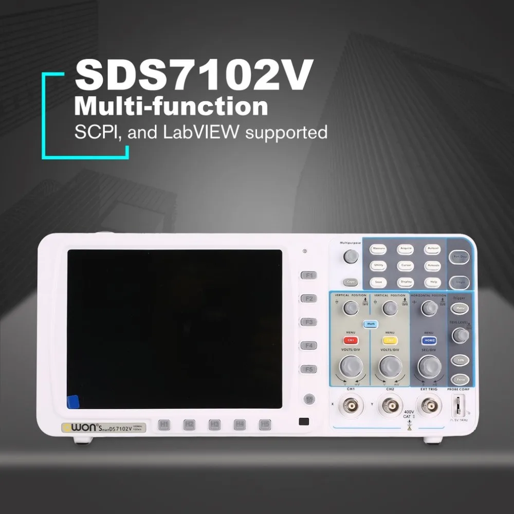 OWON SDS6062V Double channel Deep Memory LCD Display Digital Storage Oscilloscope Scopemeter Scope Meter 60MHz 500MSa/s | Инструменты
