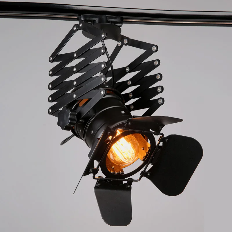 Ретро четырехлистный промышленный чердак Led трек свет E27 LED магазин освещение 4-50