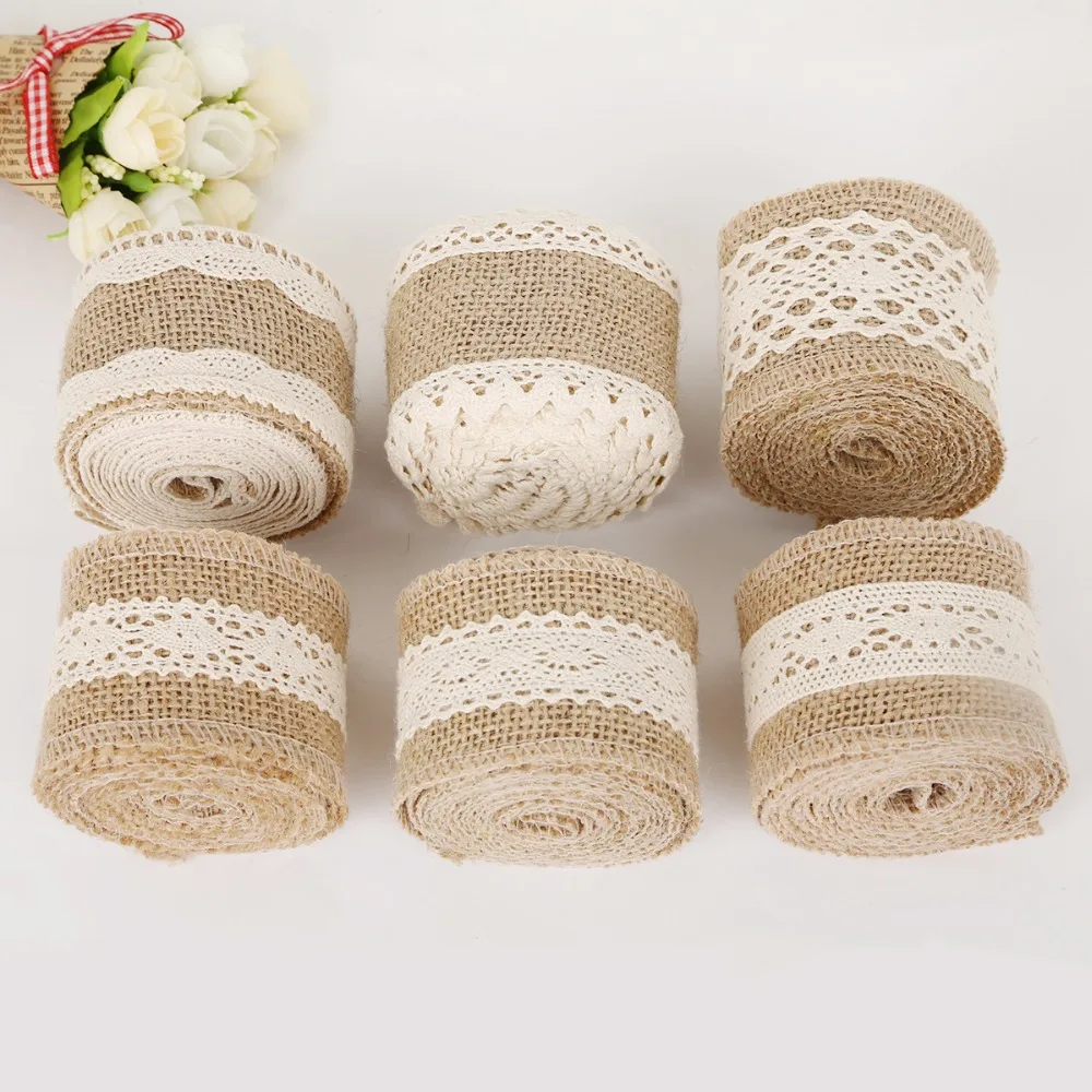 2 метра/рулон лента из натурального джута 5-6 см | Дом и сад
