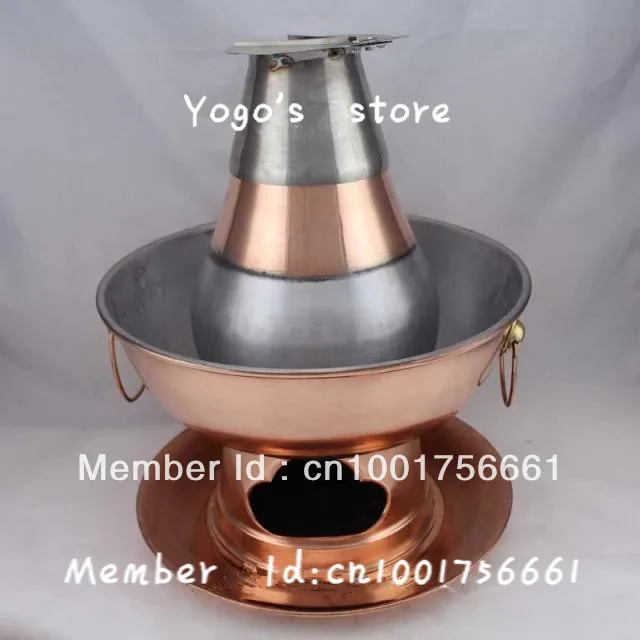 36 см Китай медный горячий горшок утолщенный монгольский китайский Старый Пекин