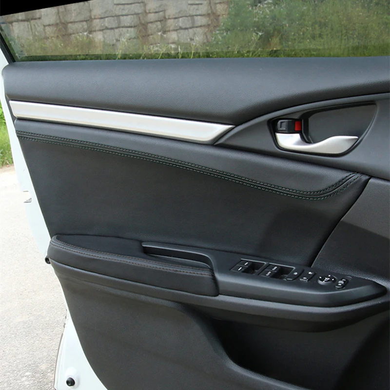 Для Honda Civic 10th 16 17 18 полиуретановая Автомобильная дверь подлокотник панель