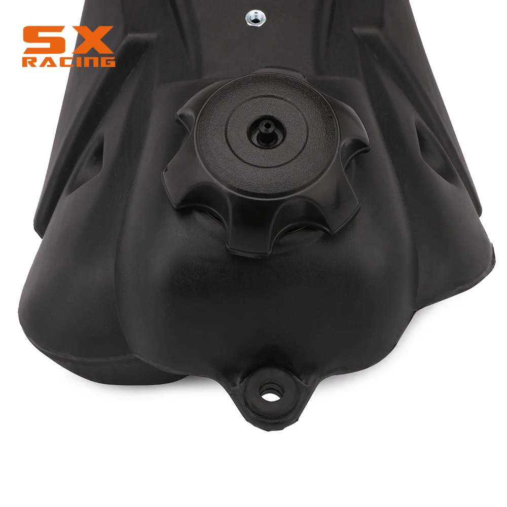 Черный пластиковый Бензобак для мотоцикла с газовой крышкой Petcock KAWASAKI KLX110 2002-2008