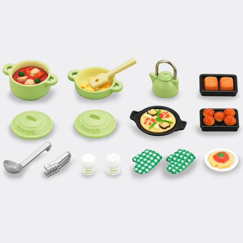 Игрушечный набор для кукольного домика кулинарный приготовления пищи