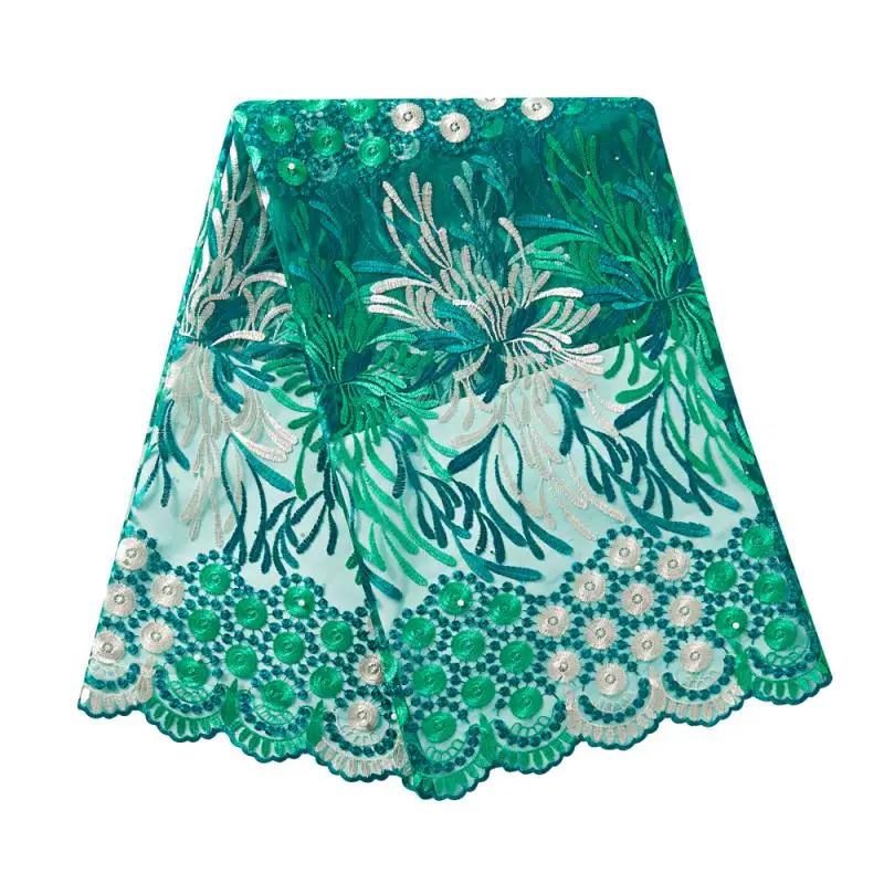 3dflower водяная круглая с бисером LULU imbroidery кружевная французская чистая ткань