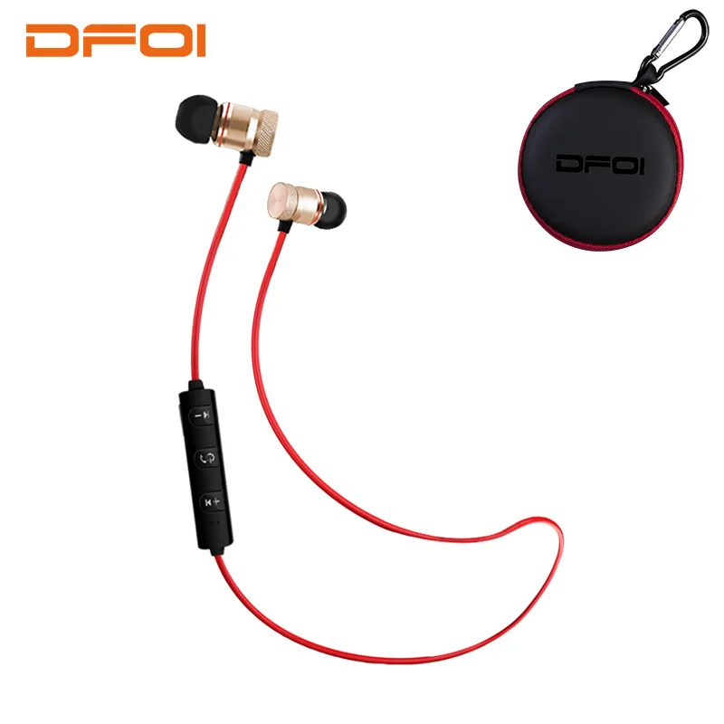 Оригинальные bluetooth наушники DFOI беспроводные спортивные с микрофоном игровые