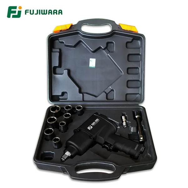 wrench set Пневматический гайковерт FUJIWARA 1/" 1280N. M ударный гаечный ключ большой крутящий момент пневматический рукав пневматические инструменты - Цвет: wrench set