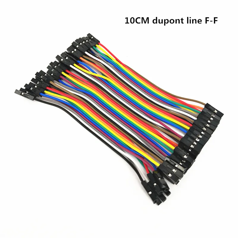 40 шт. 10 см Dupont линии Женский Перейти Провода кабель F diy макет для arduino|Монтажный