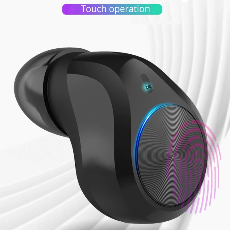 TWS Bluetooth наушники 5,0 мини спорт HIFI стерео Мощный светодиодный дисплей Touch беспроводные наушники игровая гарнитура с микрофоном зарядная коробка