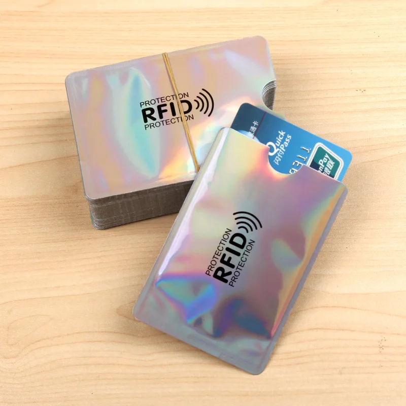 anti rfid card holder card id holders Protector NFC Contactless Signal Blocker
