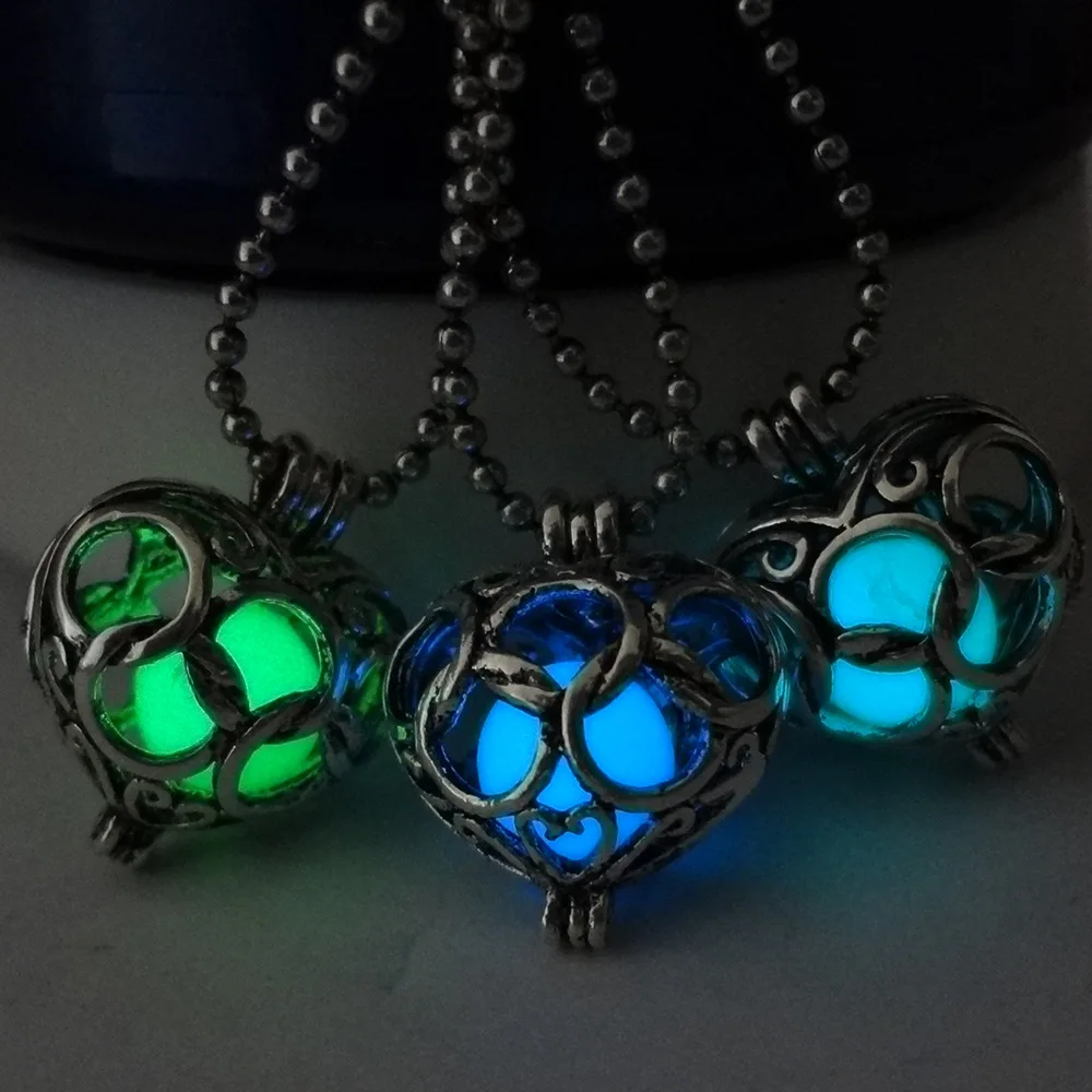 1 шт подарочные украшения полое светящееся ожерелье для женщин/мужчин Прямая