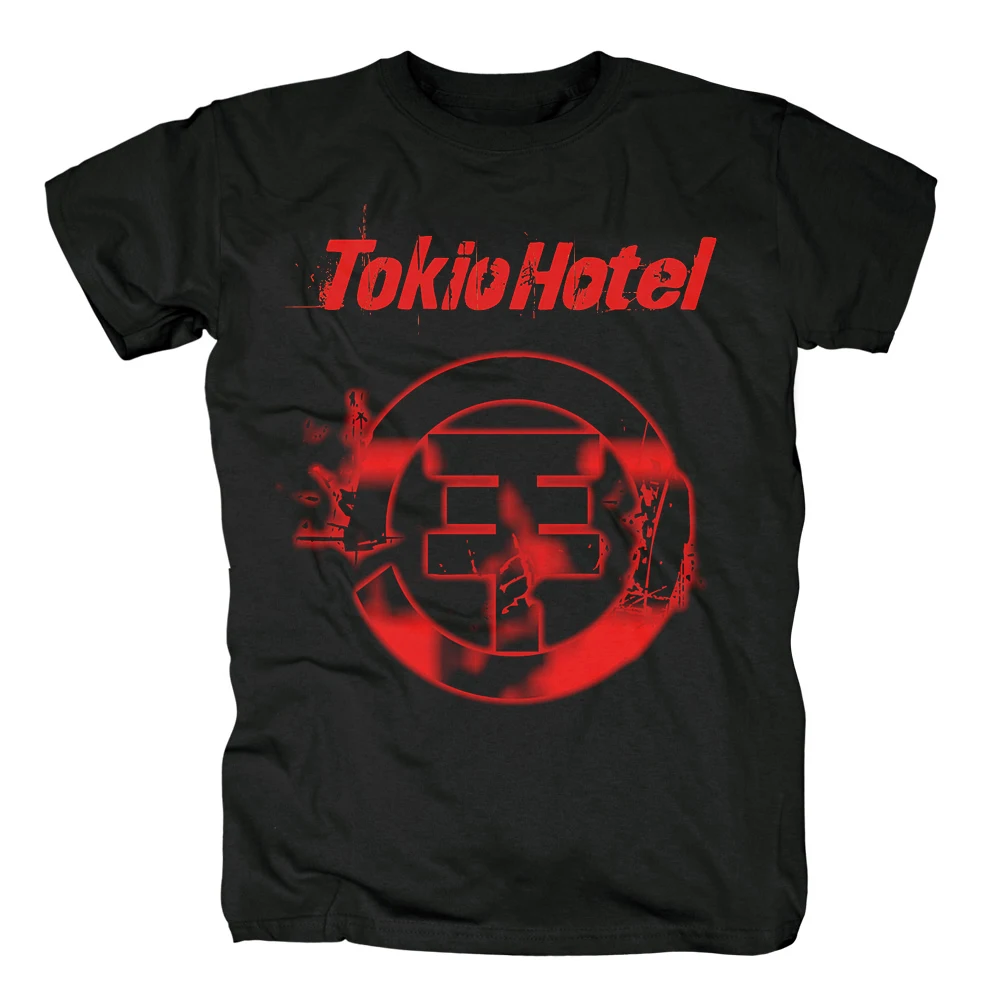 Bloodhoof Tokio Hotel поп-группа рок-группа Стиль черно-белую новая футболка футболки азиатского Размеры