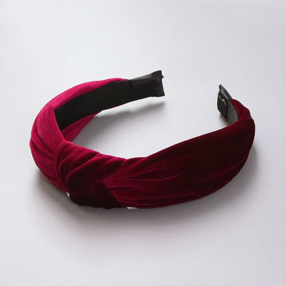 Cute Party Decorative Solid Velvet Hairband Kids Girls Headbands Headwear baby girl hair accessories infant headbands | Детская одежда