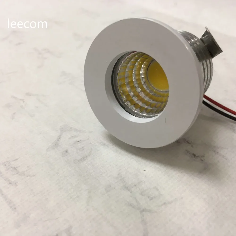 30 шт./лот светодиодный мини светильник под шкаф Точечный 1 Вт 3 для потолочной