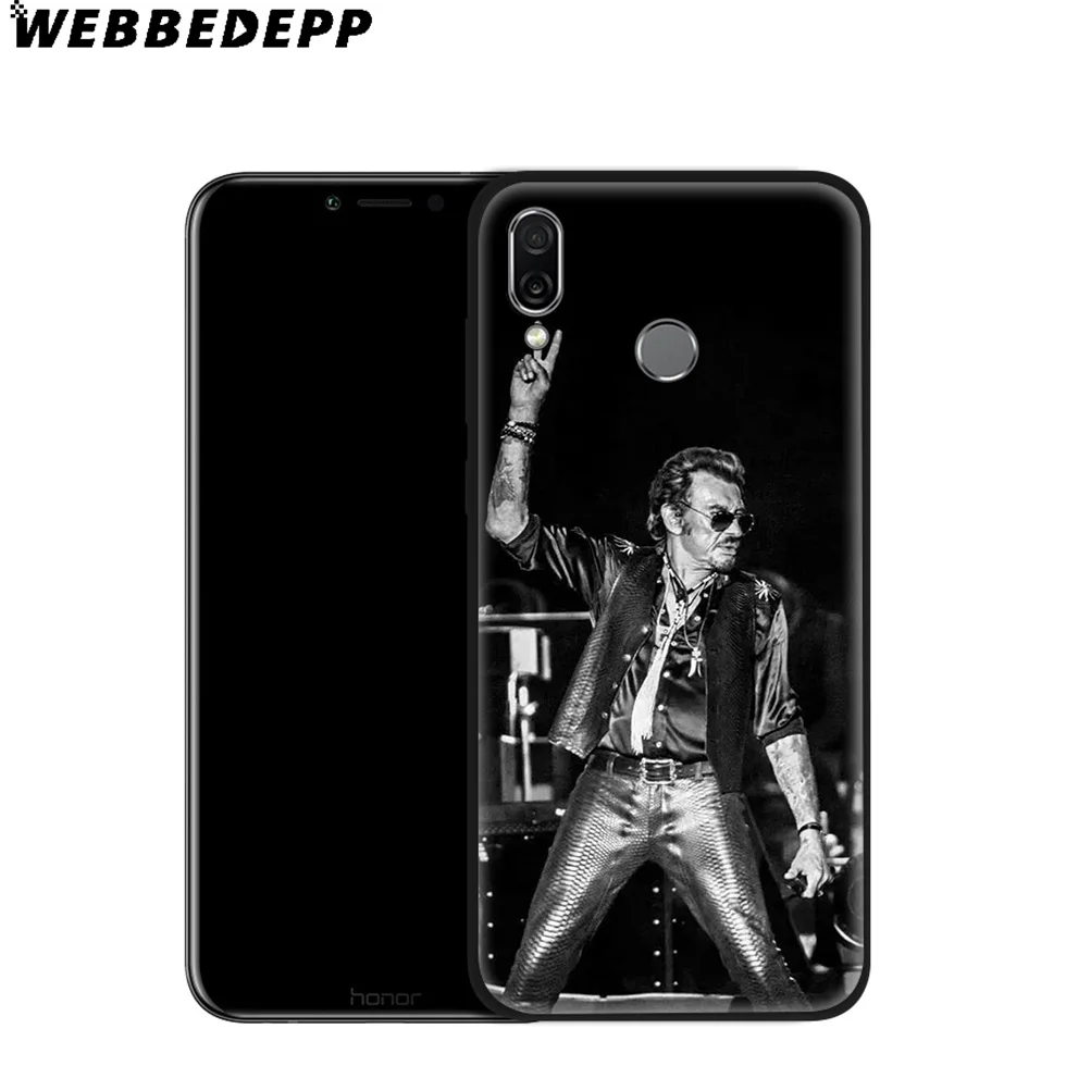WEBBEDEPP Johnny Hallyday Soft Case for Huawei Mate Honor 20 6A 7A 7C 7X 8 9 9X 10 View Lite Pro 30 |