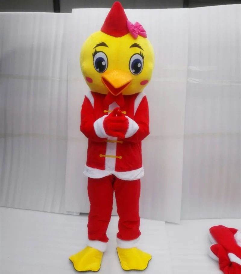 

New Rooster Mascot Costume Cock Costume Halloween Christmas Funny Animal Chicken Mascot Clothing Adult Size
