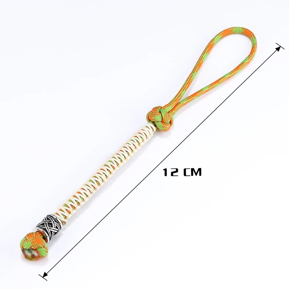 Брелок ручной работы с ножом и бусинами ремешок для ключей Тора руны викингов