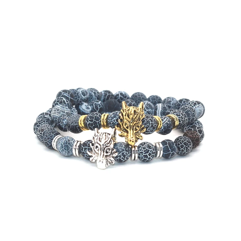 Браслет с бусинами в виде совы дракона черепахи |