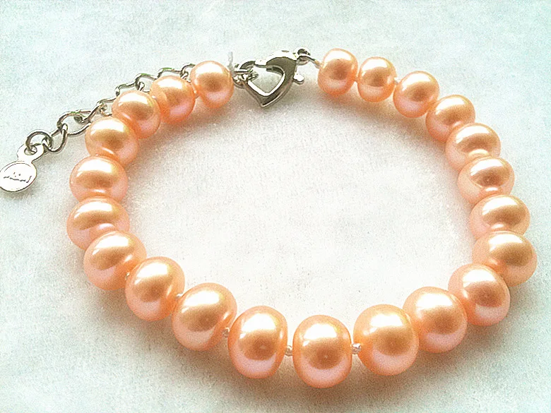 Женский жемчужный браслет из натурального жемчуга в форме хлеба 100%|bracelets for|natural