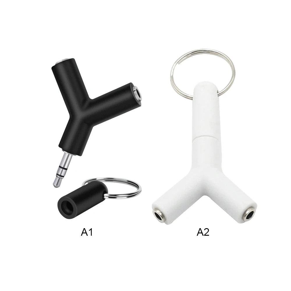 

Y Shape 3.5mm Double Earphone Adapter computer headset couple audio splitter Male To 2 Female Stereo for iPhone xiaomi pc mp3