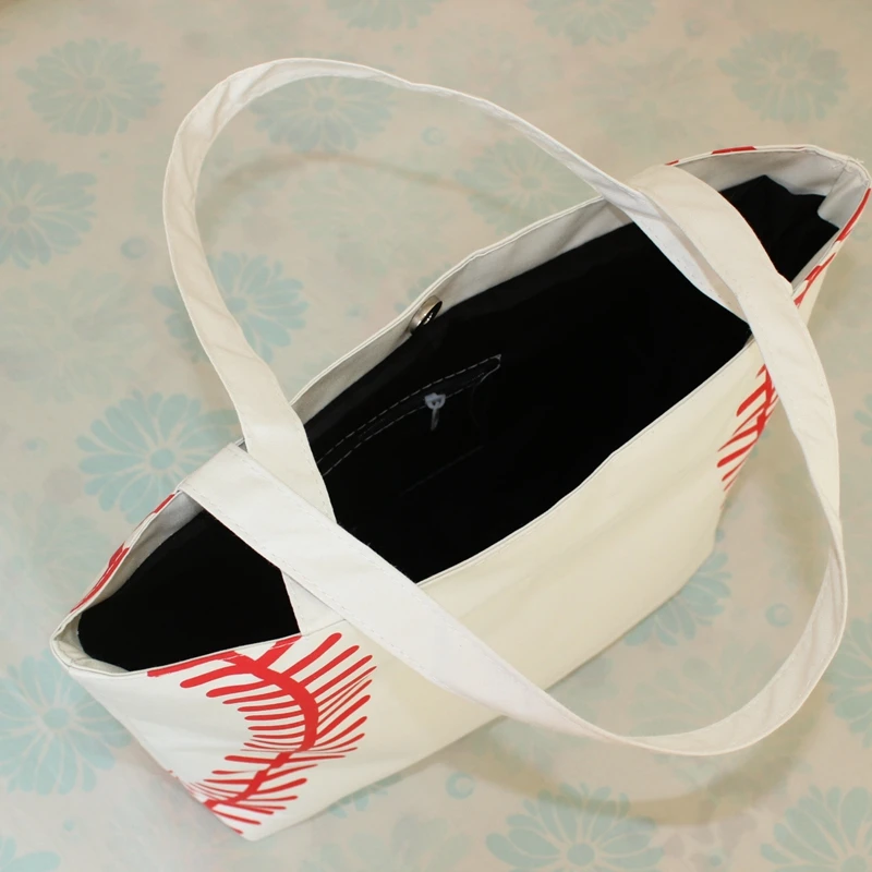 Новое поступление маленькая велосипедная сумка baseball Женская Холщовая Сумка на