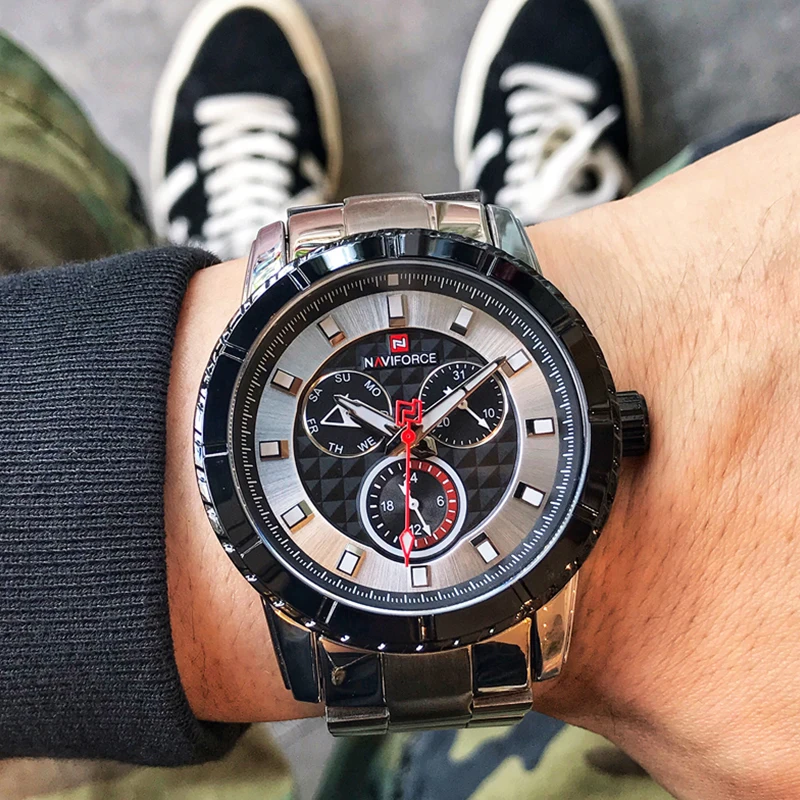 Новинка NAVIFORCE мужские классические часы Топ люксовый бренд Бизнес Мода Кварцевые водонепроницаемые спортивные часы для мужчин Relogio Masculino