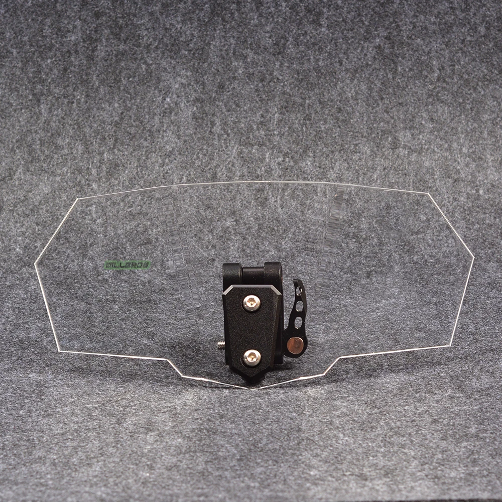 

Adjustable Windshield Bolt-On Transparent Variable Spoiler Blade For Motorcycle