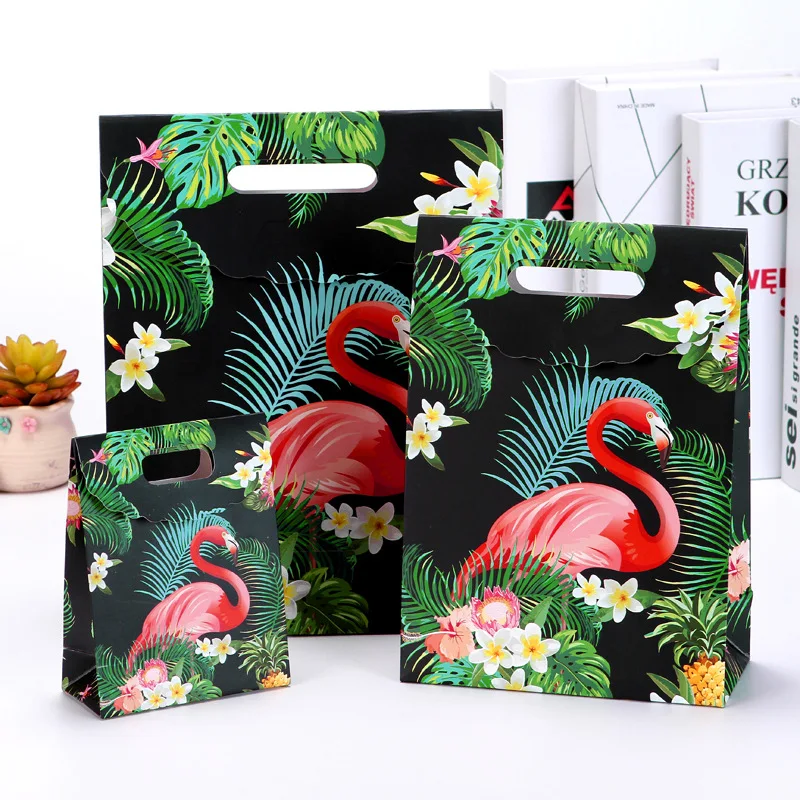 20 шт. креативная Высококачественная сумка для подарков с мультяшным фламинго
