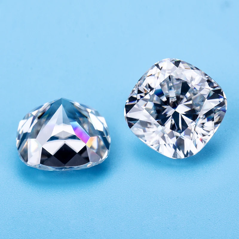 Камни с муассанитами для изготовления украшений белого цвета 7 5*7 5 мм|stones for