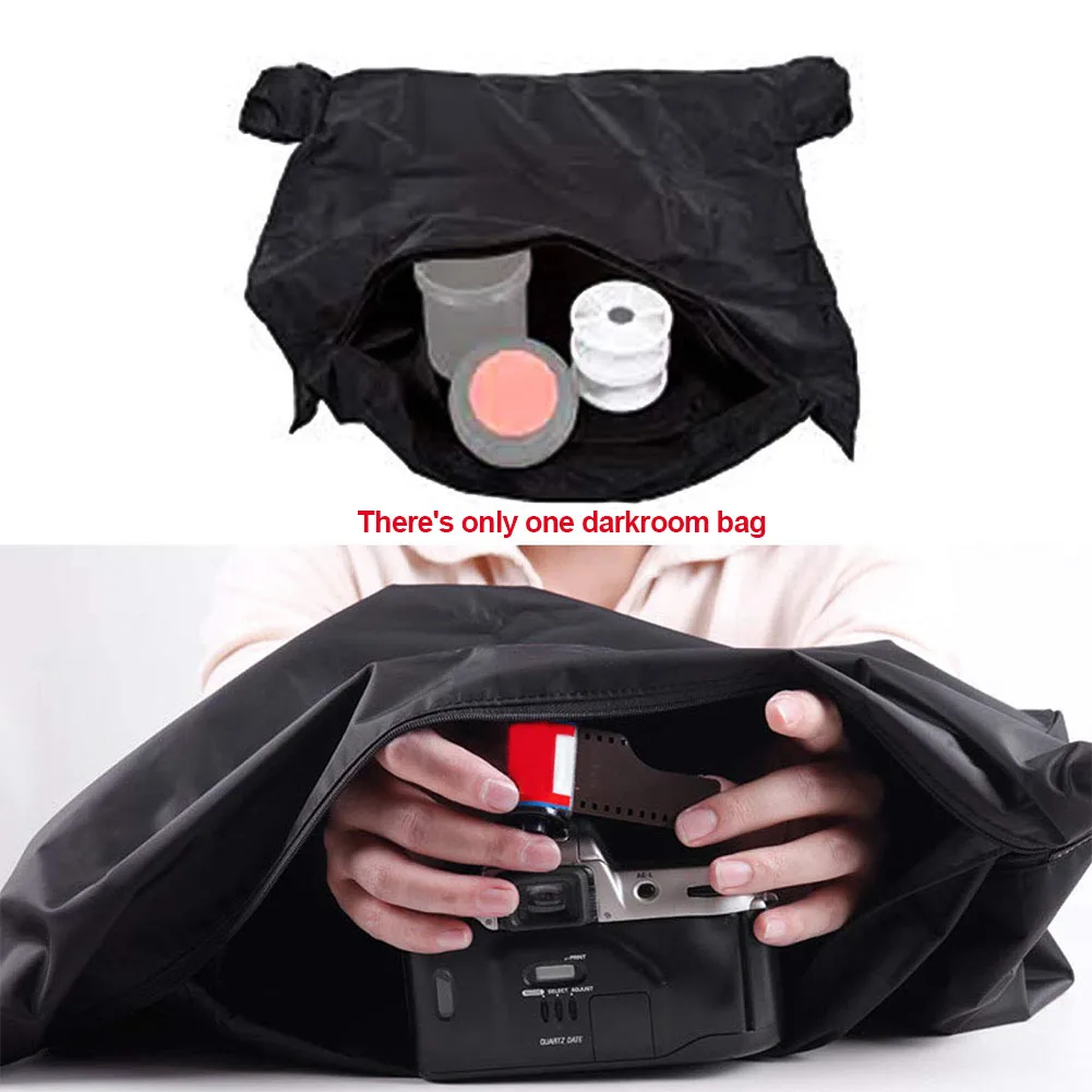 Practical Easy Clean Light-proof Anti Static Photography Portable Professional Darkroom Bag Zipper Dual Layer Film Changing | Электроника