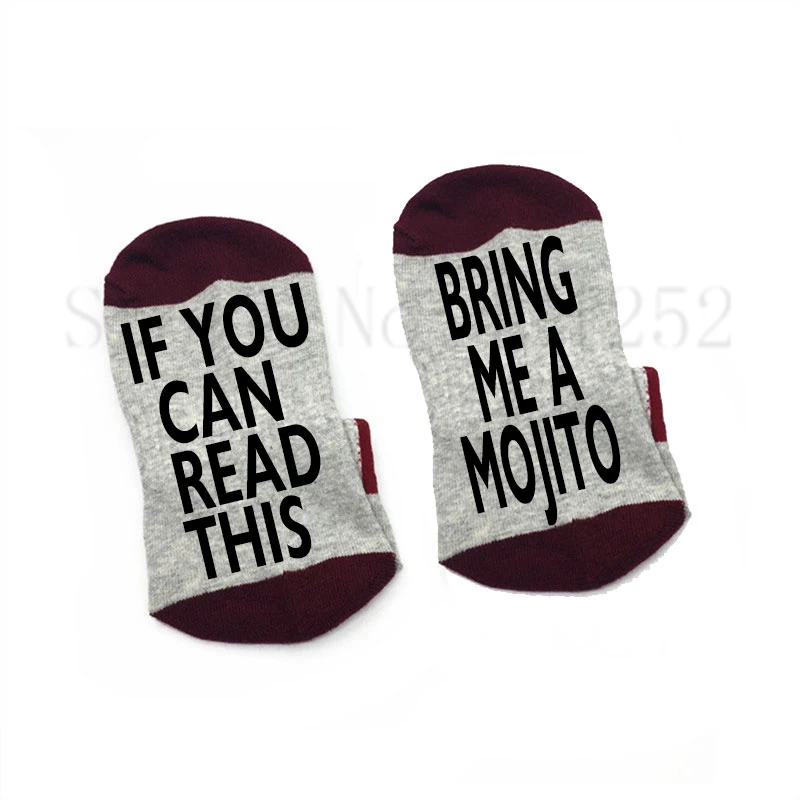 Носки If you can read this bring me a MOJITO хлопковые эластичные удобные носки унисекс новинка