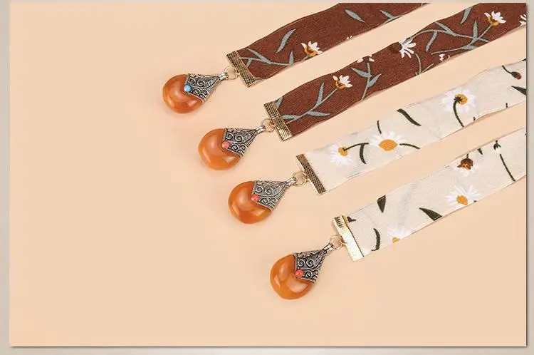 See Orange 2018 Summer New Flower Silk Belt Woman Belt Sashes Vintage Long Fabric Waist Belt For Dress Accessories SO0133