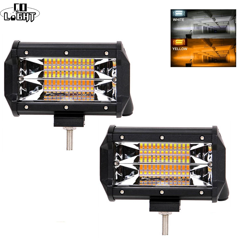 CO LIGHT 5 светодио дный светодиодный бар стробоскоп 72 Вт рабочий свет 12 В 24 в 3000 К 6500 к