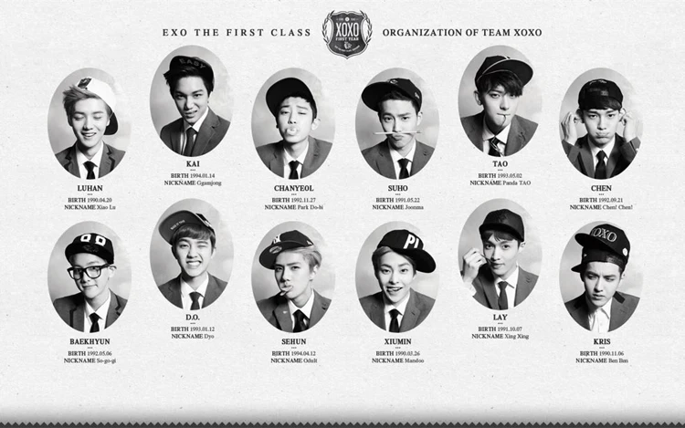 KPOP EXO XOXO KISS& HUG FIRSTYEAR WOLF 88 KRIS XIUMIN LUHAN CHEN TAO D.O. Футболка с короткими рукавами BAEKHYUN CHANYEOL KAI SEHUN