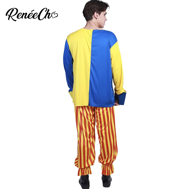 Reneecho 2018 костюм для Хэллоуина взрослые мужские большие Костюмы Клоуна фотография