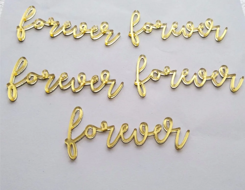Мини Зеркальная Наклейка MEYA FOREVER с английскими буквами милая на стену для