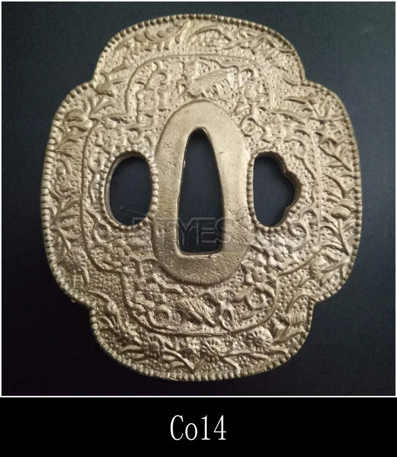 Высокое качество японские аксессуары для мечей Tsuba медная защита меч фитинги для Катана вакизаши Танто Co01-Co16