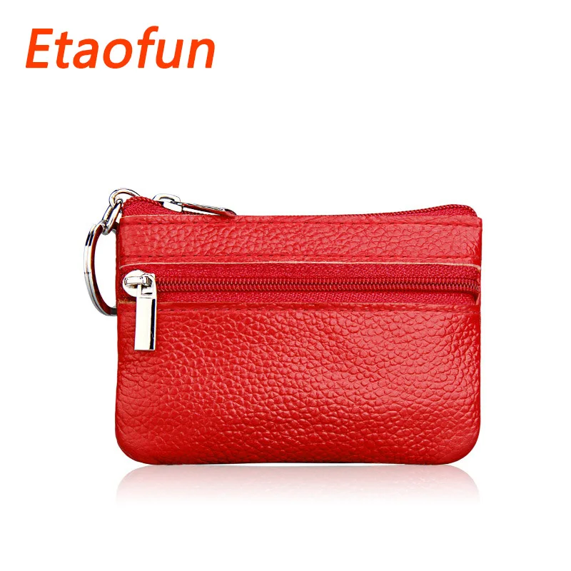 Etaofun New Brand Genuine Leather keys wallets women's car key holder colorful card holders small coins bags housekeeper purses | Багаж и