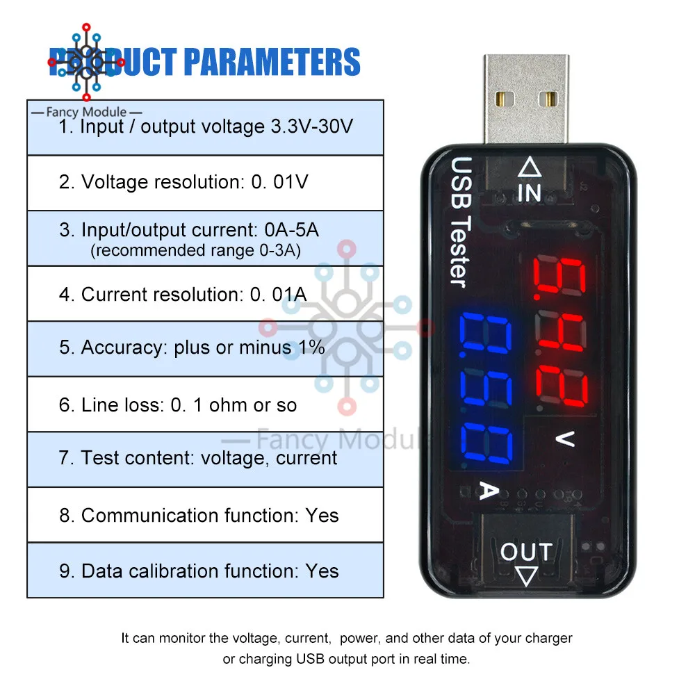 Diymore USB цифровой вольтметр Амперметр измеритель напряжения тока батарея Емкость энергии время Многофункциональный USB детектор питания Тестер