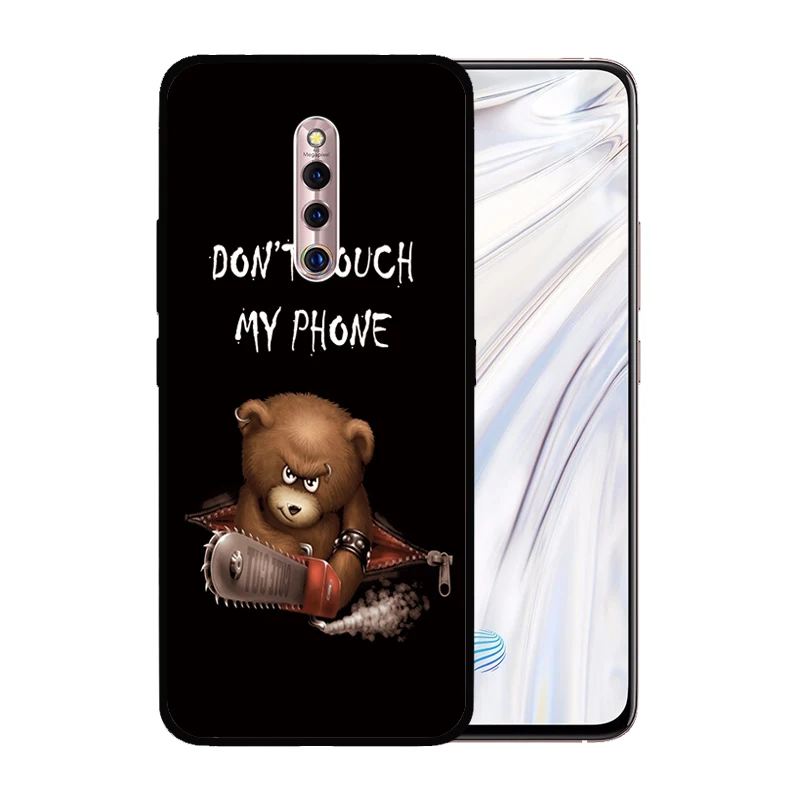 Мягкий силиконовый черный чехол для VIVO X27 Pro X23 X21 X20 X7 X9S Plus Прочный телефона |
