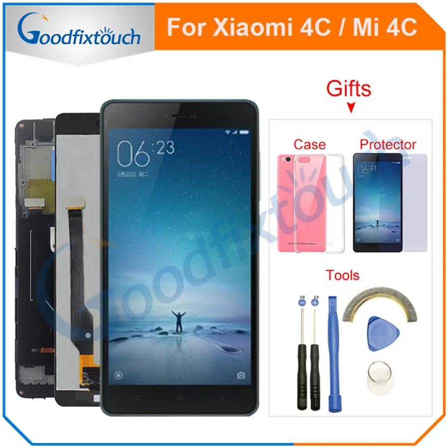 Сенсорный ЖК экран для Xiaomi Mi 4C с дигитайзером и рамкой в сборе сменный дисплей Mi4C